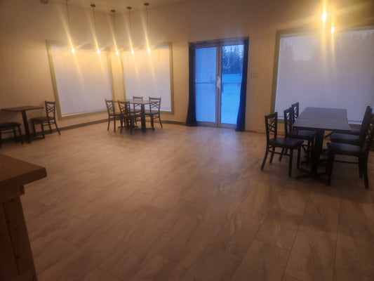 Seating area is shaping up